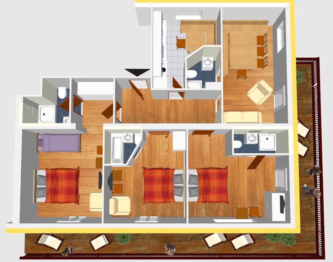 Alpine Suite I Floor Plan