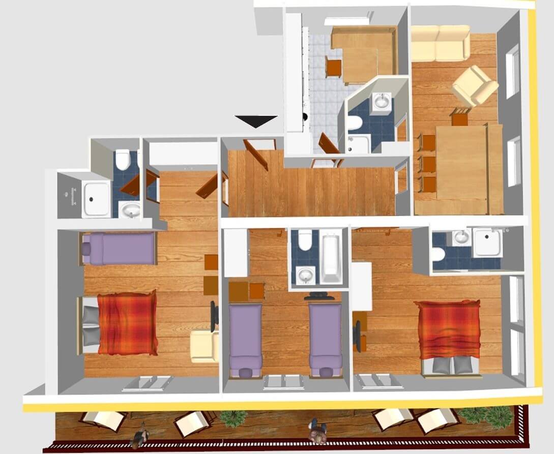 Alpine Suite II Floor Plan